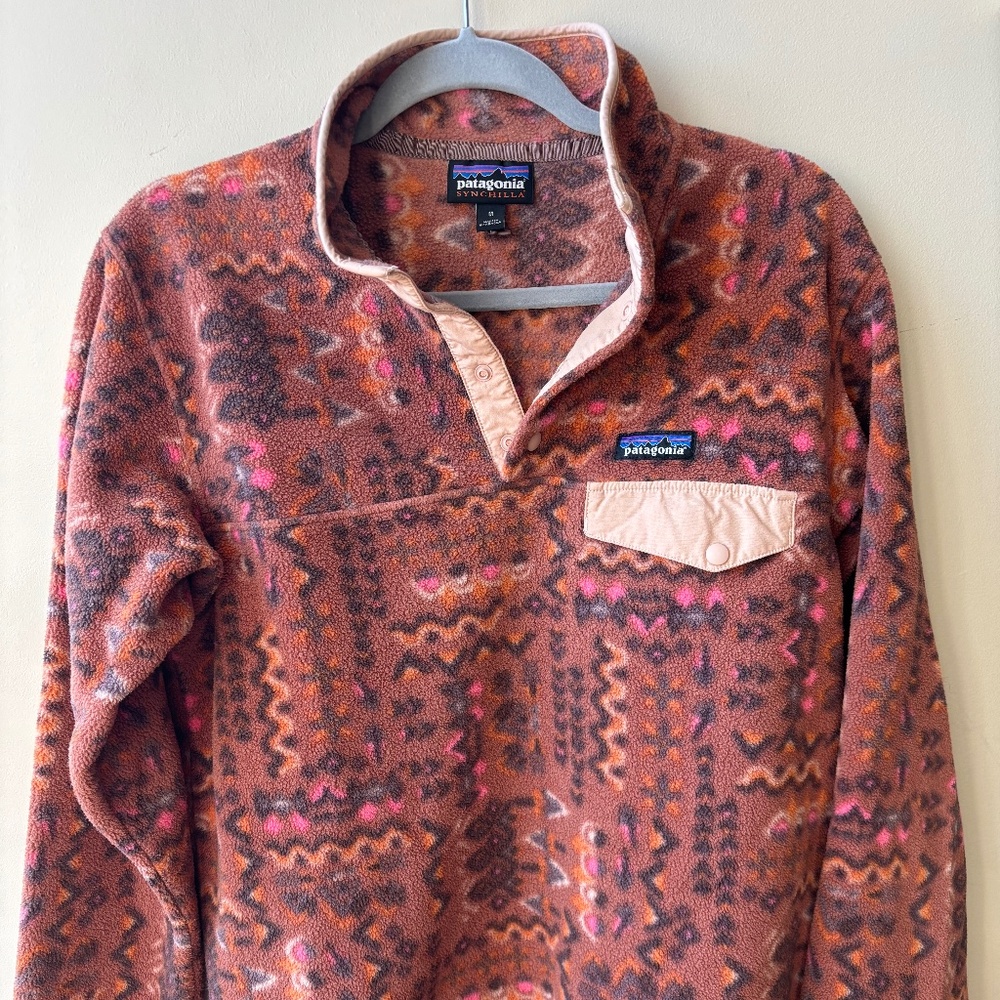 Patagonia Synchilla Snap-T Fleece Pullover Wandering Woods Women's Medium
